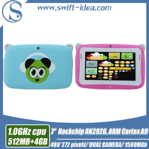 So Lovely! 4.3inch Rockchip Rk2926 1.0GHz 512MB+4GB Dual Camera Kids Android Tablet PC (PRD424C)